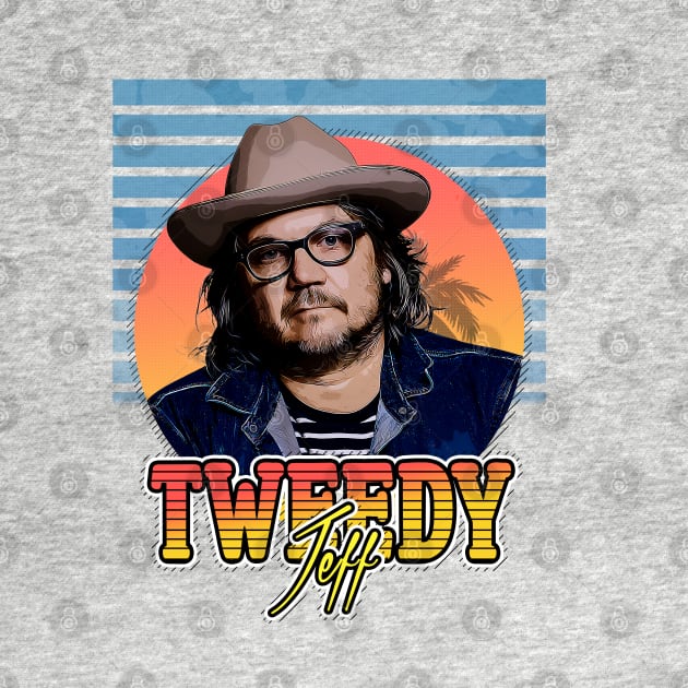 jeff tweedy retro style flyer vintage by Now and Forever